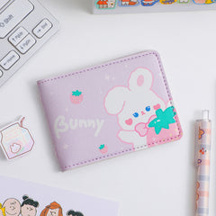 Cartoon Cute Rabbit Driver's License Cover Two-in-one