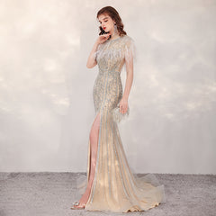 Women's Fashion Heavy Walking Party Evening Dresses - Fashionner