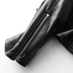 Sheepskin Small Motorcycle Jacket - Fashionner