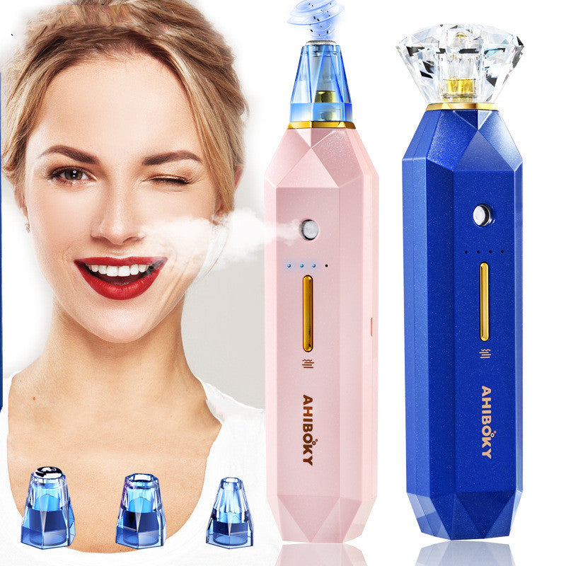 2-IN-1 Blackhead Remover Vacuum Pore Cleaner Acne Remover Mist Facial Sprayer Skin Mouisture Nose Face Deep Cleansing Skin Care - Fashionner