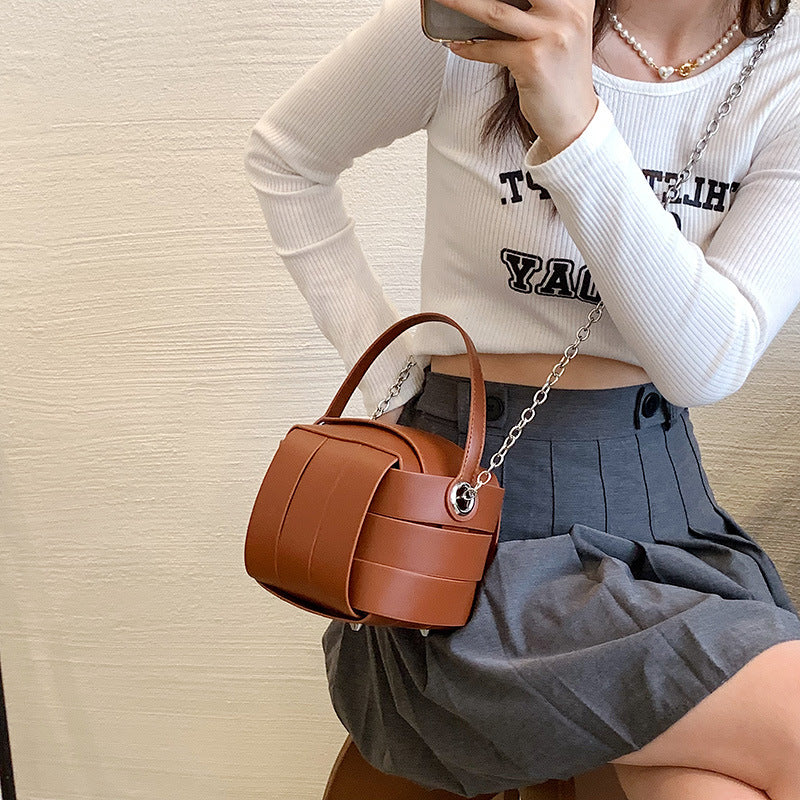 Leather Handbags For Women Vintage Spliced Fashionable - Fashionner