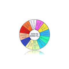 English Turntable Brooch Rotatable