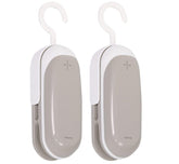 2PACK Mini Bag Sealer, Portable Heat Vacuum Sealers Plastic Sealer, 2 In 1 Heat Seal And Cutter Mini Food Sealer For Plastic Bags Food Storage