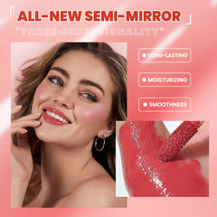 Water Light Mirror Lip Lacquer No Stain On Cup Long-lasting Moisturizing Lipstick