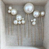 A Group Of 5 High-bright Pearls U-shaped Hairpin Pins