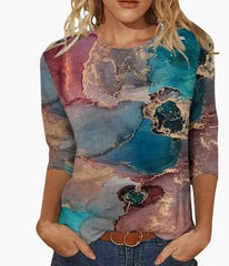 Women's Clothing Amazon European And American Milk Silk Round Neck Positioning - Fashionner