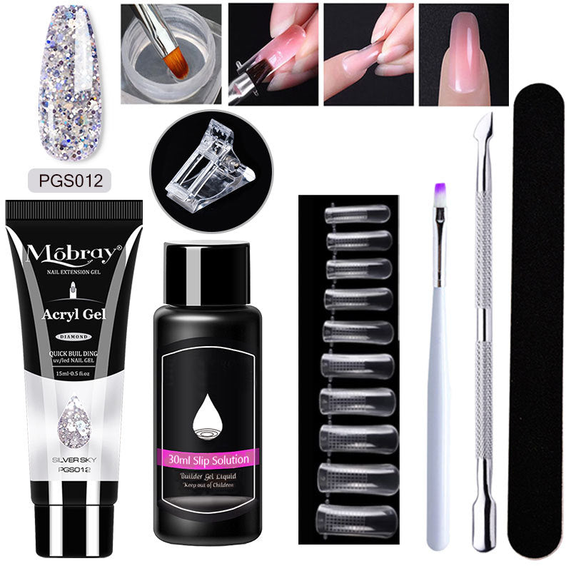 7-Piece Nail Art Crystal Extender Set - Fashionner