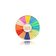 English Turntable Brooch Rotatable