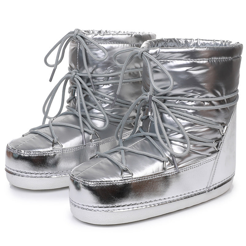 Waterproof Non-slip Space Boots Thickened Warm - Fashionner