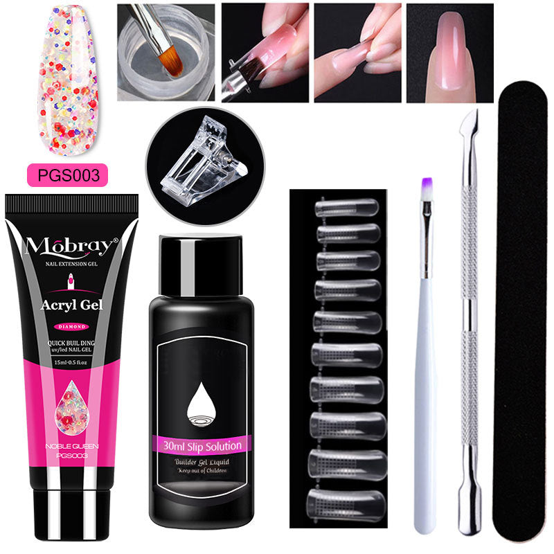 7-Piece Nail Art Crystal Extender Set - Fashionner