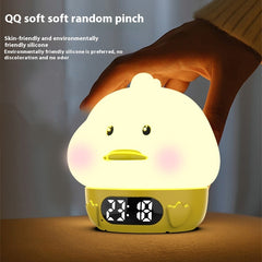 Soft Light Alarm Clock USB Charging Small Night Lamp Clock
