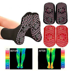 Hot Moxibustion Massage Health Care  Warm Feet Cold Socks - Tourmaline Thermal Circulation Self-Heating Shaping Socks, Tourmaline Acupressure Self-Heating Shaping