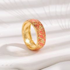 Oil Ring Simple Pattern Couple's Ring