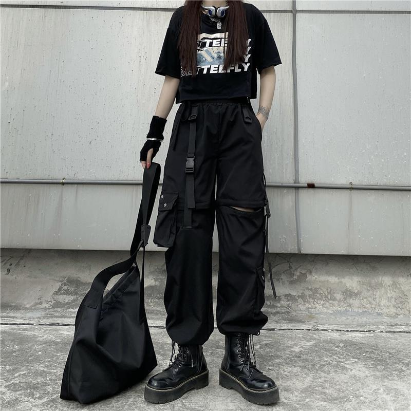 Detachable Two-way Wear Ankle Banded Working Pants Women - Fashionner