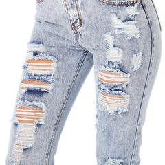 Jeans Women's Ripped Spring Casual Loose Jeans - Fashionner