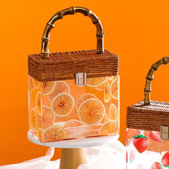 Fashion Women Ice Crush Acrylic Evening Bag Luxury Clutch Purse Elegant Transparent Handbags - Fashionner