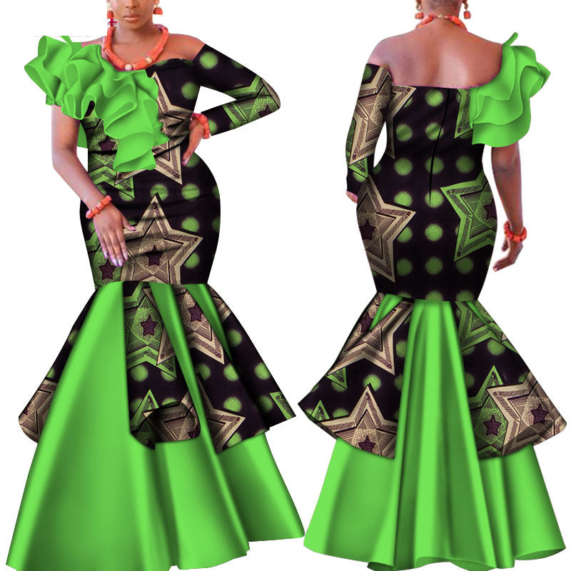 Wedding Party Dresses Traditional African Costumes - Fashionner