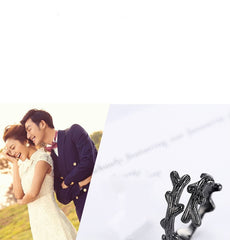 Fashion Spike Rose Couple Ring