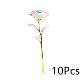 Valentine's Day Gift Gold Foil Rose Artificial Bouquet - Fashionner