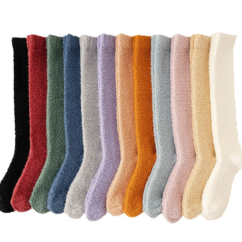 Lint-free Coral Fleece Socks Warm - Fashionner