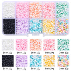 Glass Beads Handmade Diy Same Color Sequin Beads
