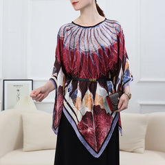 Artificial Silk Pullover Sunscreen Scarf Shawl - Fashionner