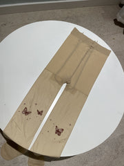 Lolita Tattoo Y2g Tattoo Print Butterfly Stockings - Fashionner