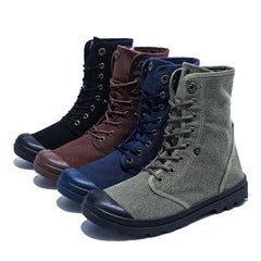 Platform High-top Canvas Flanging Martin Fashionable Sports Shoes