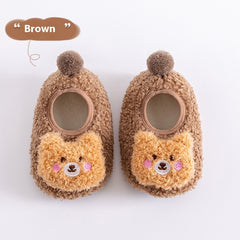 Thickening Fleece-lined Baby Low-top Ankle Non-slip Floor Socks