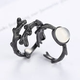 Fashion Spike Rose Couple Ring