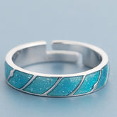 Meteor Shower Couple Rings Long Distance Nostalgic Men And Women Pair Ring
