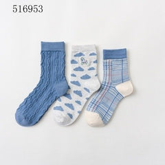 Cartoon Mid Tube Trendy Cotton Women's Socks - Fashionner