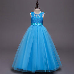 Girls Party Performing Dresses Net Yarn Show Host Princess - Fashionner