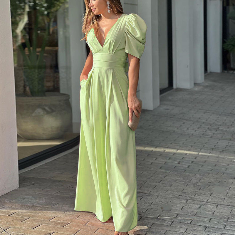 Fashion Elegant Plus Size Wide Legs Jumpsuit - Fashionner