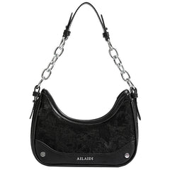 Women's Frosted Vintage Autumn And Winter Textured Shoulder Messenger Bag
