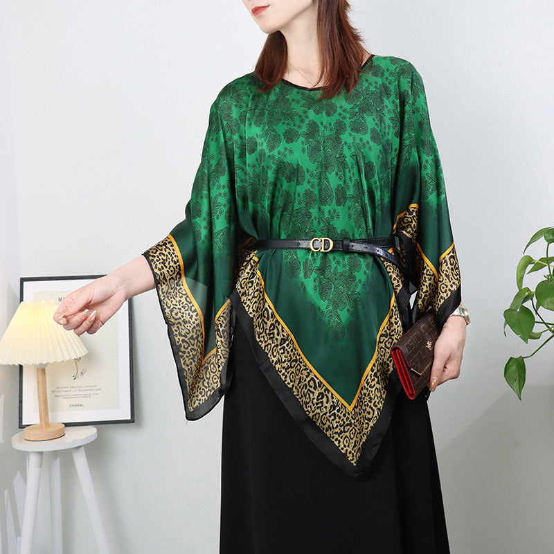 Artificial Silk Pullover Sunscreen Scarf Shawl - Fashionner