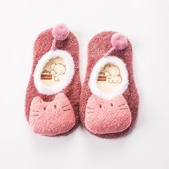 Feather Yarn Baby Cartoon Doll Non-slip Socks - Fashionner
