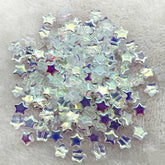 8mm Gold Straight Hole Pentagram Colored Glaze Pendant Beads