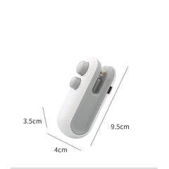 Chip Bag Sea Vacuum Sealing Machine Handheld Heat Vacumn Sealer Portable Heat Sealer USB Rechargeable For Food Storage Clip Bag Kitchen Gadgets