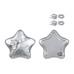 Two Shoulders Cross-body Five-pointed Star Cute Transparent Cartoon Backpack