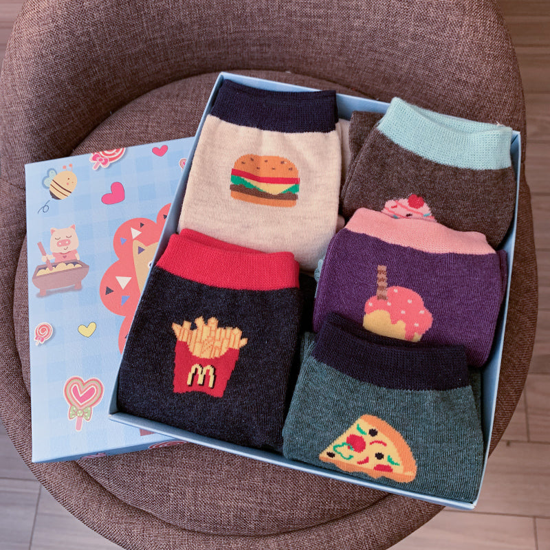 Cute Cartoon Three-dimensional Pure Cotton Mid Tube Christmas Couple Socks - Fashionner