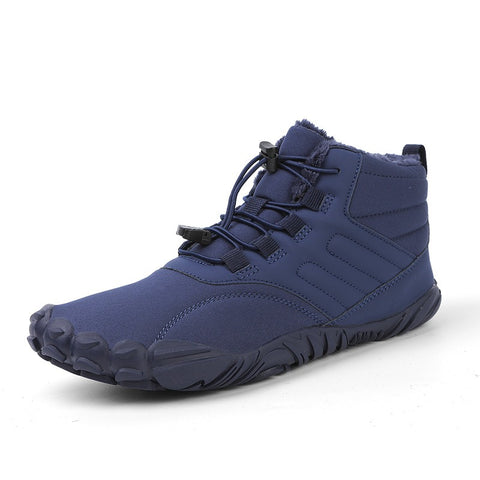 Five Finger Outdoor Sports Cotton Shoes, Men's and Women's Plush Warm Boots, Wear resistant, Non slip, Snow Boots, Winter Thickened Couple Shoes - Fashionner