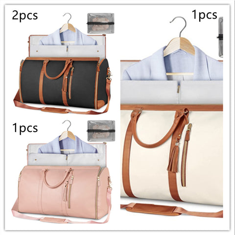 Sac de voyage polochon grande capacité, sac à main pour femme, sac à costume pliable, sacs fourre-tout étanches pour vêtements