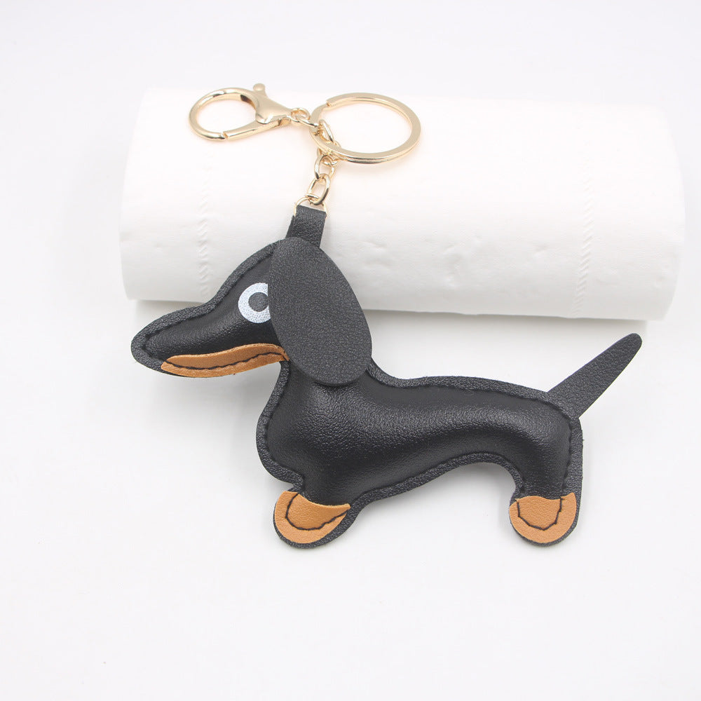 Fashion Car Key Chain Sausage Dog Pendant