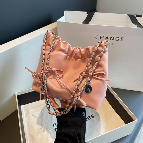 Sac à bandoulière plissé chic