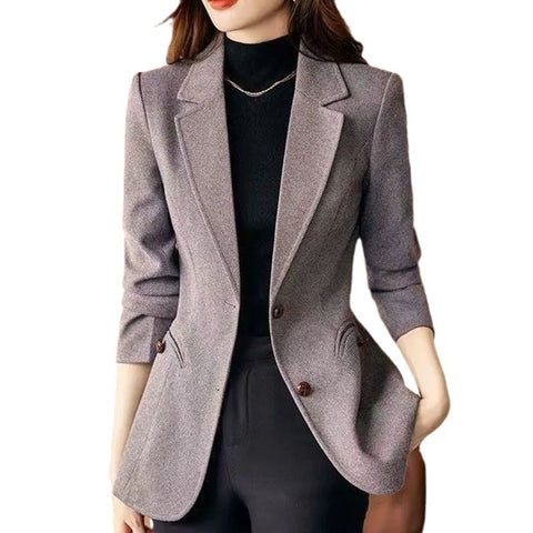 Blazer en laine pour femme, style mode