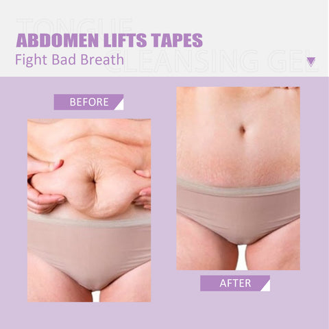 Eelhoe Bandes tenseurs pour l'abdomen, coussinet anti-rides pour le ventre, soin de la peau facile à utiliser