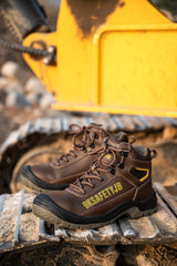 Comfortable And Durable Work Safety Shoes Men's Anti Smashing And Anti Piercing Steel Toe Cap Work Shoes - Fashionner