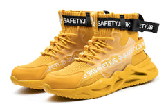New Style Anti-Smashing Safety Protective Shoes Mesh Breathable Anti-Piercing Work Shoes PU Soft Sole Light Shoes For Men - Fashionner