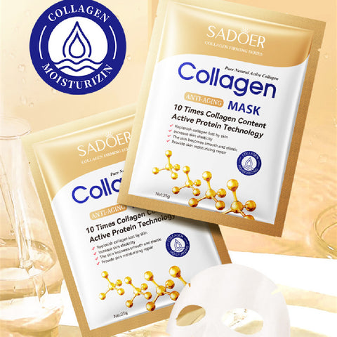 Masque Visage Anti-rides Hydratant Éclaircissant au Collagène